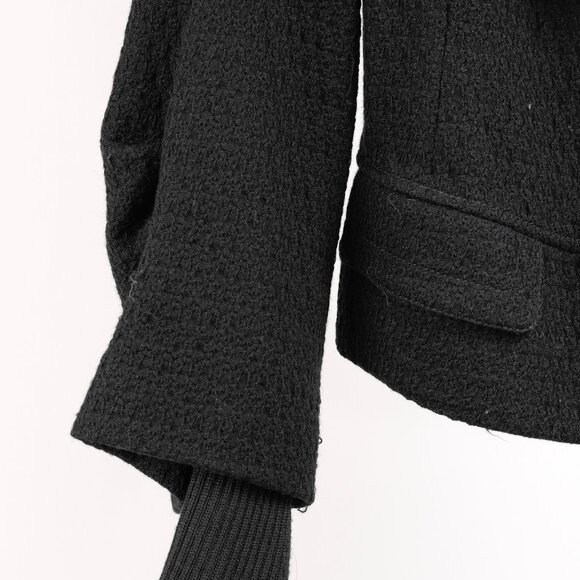 Fendi Vintage Shawl Collar Blazer in Black Textured Wool - Picture 5 of 10